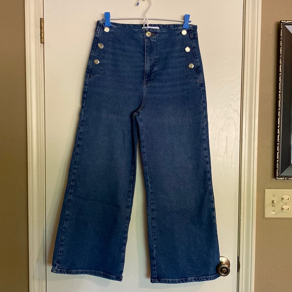 Zara wide leg jeans, size 8
